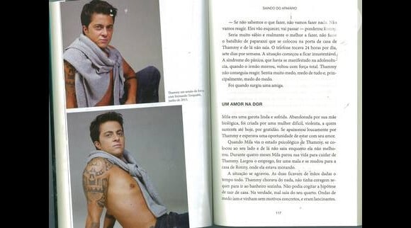 Sem camisa e de calça jeans, Thammy mostra discretamente o tórax em fotos feitas por Fernando Torquatto