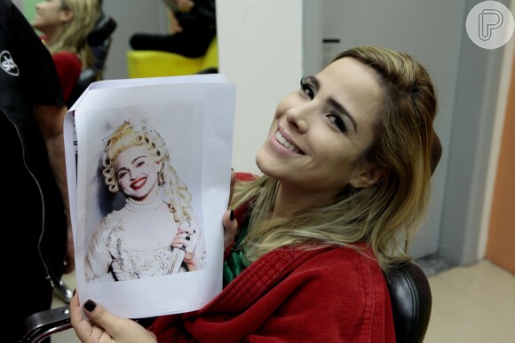 Nos bastidores, Wanessa passou por um processo de transformação para ficar parecida com Madonna em 1990