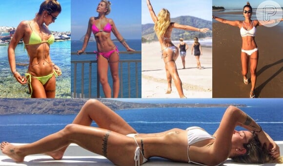 A blogueira fitness Gabriela Pugliese arrasa em fotos de biquíni postadas no Instagram