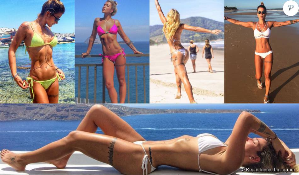 A blogueira fitness Gabriela Pugliese arrasa em fotos de biquíni postadas no Instagram