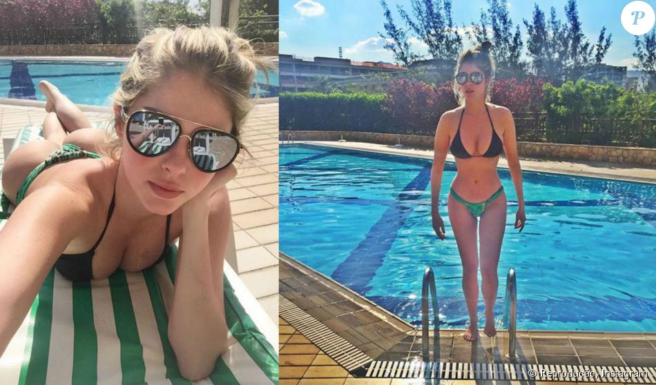 O Biquini Usado Por Barbara Evans Esgotou Apos Foto Compartilhada Pela Atriz Curtindo Um Dia De Piscina Purepeople
