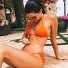 Kendall Jenner, irmã de Kim Kardashian, exibiu o corpão de biquíni após um mergulho