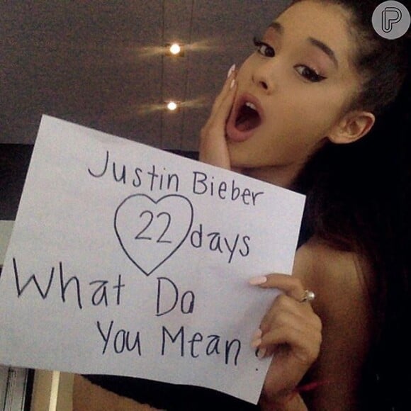 Famosos como Ariana Grande fizeram campanha para o lançamento da música 'What Do You Mean', de Justin Bieber
