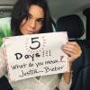 Kendall Jenner foi mais uma a participar da campanha para o lançamento da música 'What Do You Mean', de Justin Bieber