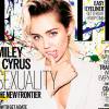 Miley Cyrus posou para a capa da revista 'Elle' britânica, de outubro de 2015