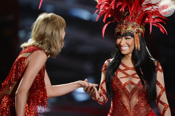 Taylor Swift e Nicki Minaj mostraram que o desentendimento entre elas foi superado