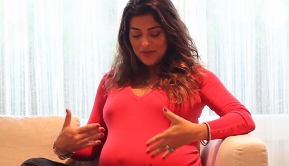 No vídeo, Juliana Paes avisa que está chegando a hora de Antônio nascer