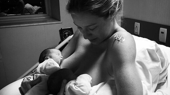 Luana Piovani festeja parto dos gêmeos: 'Não poderia ser uma mulher mais feliz'