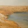 Novela 'Os Dez Mandamentos' bate record de audiência com cena da primeira praga do Egito, em que Arão (Petrônio Gontijo) transforma a água do Rio Nilo em sangue