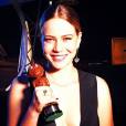 A atriz comemorou o prêmio em seu Instagram: 'Só felicidade e orgulho por ter feito parte desse filme'