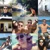 Thiago Martins postou em seu Instagram, uma montagem de algumas fotos do casal descansando em Paraty