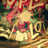 É possivel ver a palavra 'love' grafitada em uma pista de skate no clipe lançado nesta segunda-feira, dia 31 de agosto de 2015