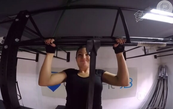 Patricia Poeta frequenta as aulas de CrossFit três vezes por semana