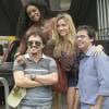 Monique Alfradique, Cris Vianna e Bruno Mazzeo gravam 'A Regra do Jogo' no Rio, nesta sexta-feira, 4 de setembro de 2015
