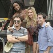 Monique Alfradique, Cris Vianna e Bruno Mazzeo gravam 'A Regra do Jogo' no Rio