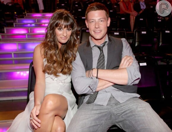 Lea Michele e Cory Monteith se conheceram durante as gravações do seriado 'Glee', no qual faziam par romântico