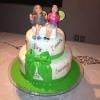 Daniela Mercury e Malu Verçosa comemoraram aniversário juntas e tiveram um bolo personalizado. Essa foi a primeira comemoração que fizeram juntas