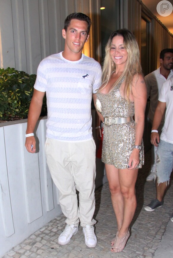 Danielle Winits, a Amarilys de 'Amor à Vida', é casado com o jogador Amaury Nunes