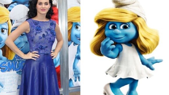 Katy Perry é dubladora em 'Os Smurfs 2'; veja famosos que deram voz a animações