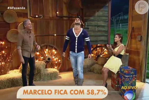 Marcelo vence votação e Li Martins é a sexta eliminada de "A Fazenda 8