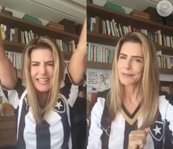Maitê Proença prometeu ficar 'peladíssima' se o Botafogo voltasse à Série a do Campeonato Brasileiro em 2016