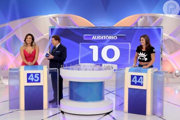 No programa do domingo (15), Silvio Santos ainda faz o 'Jogo das 3 pistas' com Geisy Arruda e Rita Mattos, a famosa 'Gari Gata'