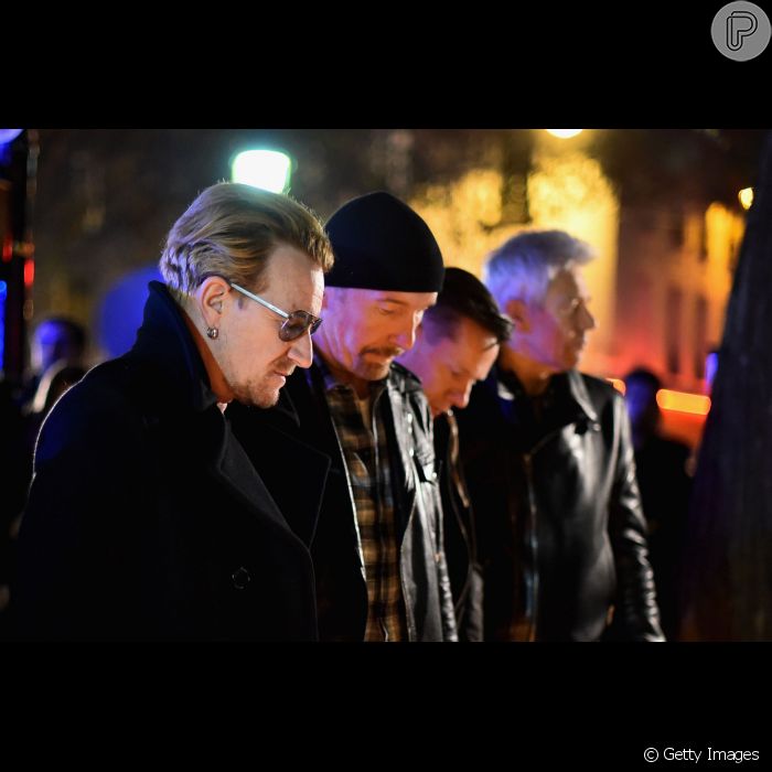  Integrantes do U2 prestaram solidariedade às famílias das vítimas dos atentados em Paris 