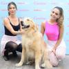 Thaila Ayala e Giovanna Lancelotti participaram de uma aula de balé fitness em São Paulo na manhã desta terça-feira (17)