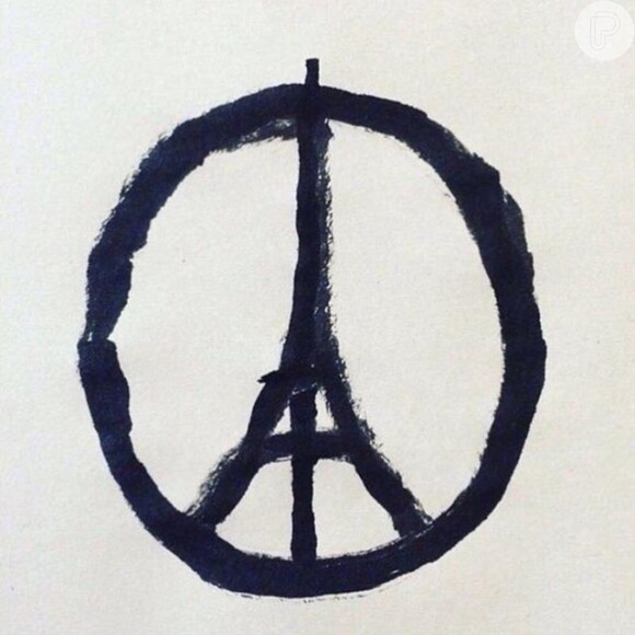 Justin Bieber já havia se pronunciado sobre os ataques terroristas, ao compartilhar uma das imagens símbolo do repúdio ao terrorismo