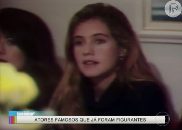 Adriana Esteves também foi figurante da novela 'Vale Tudo' (1988)