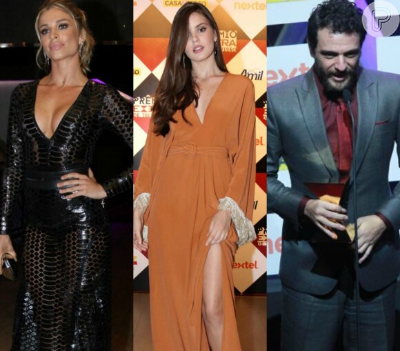 Camila Queiroz, Rodrigo Lombardi e Grazi Massafera venceram as categorias em que concorreram pelos seus personagens na novela 'Verdades Secretas'