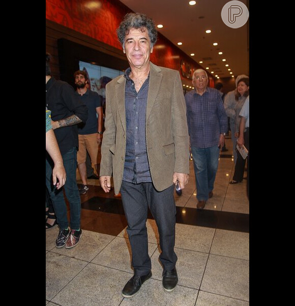 O ator Paulo Betti também foi ao evento nesta terça-feira (17), em São Paulo