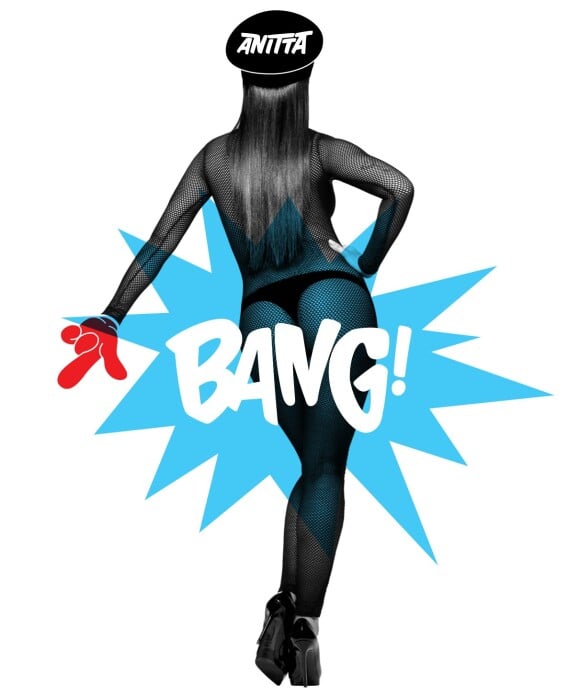 Anitta apostou apenas num fio-dental para a capa do seu single, 'Bang'