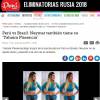 Detalhe de site peruano cravando Lorena Improta como affair do jogador do Brasil