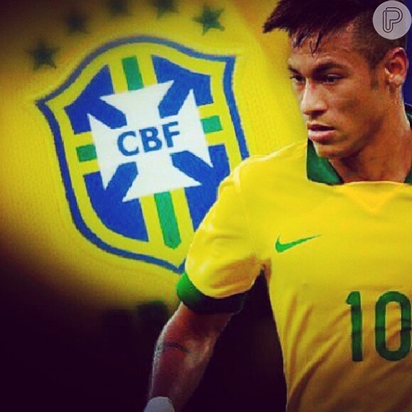 Neymar jogou pela Seleção Brasileira nesta quarta-feira, dia 14 de agosto de 2013