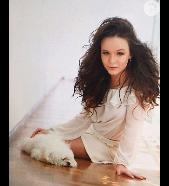 Larissa Manoela usou sua conta de Instagram para falar da morte do cachorro de estimação, nesta quinta-feira, 26 de novembro de 2015: 'Obrigada pelos momentos que você me proporcionou! Obrigada por ter sido meu companheiro!'