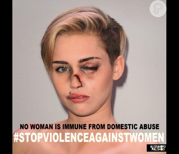 Miley Cyrus e outras famosas usaram seu poder com a opinião pública para chamar atenção para a questão da violência doméstica