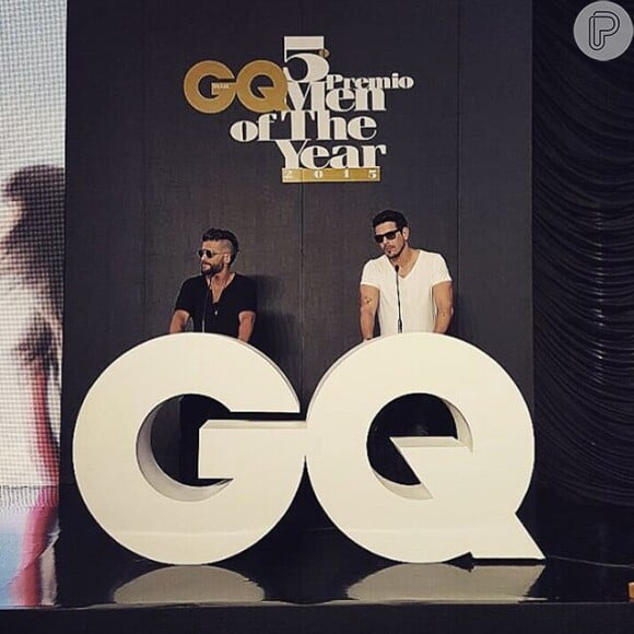 Bruno Gagliasso e João Vicente de Castro apresentaram o evento 'Men Of The Year' da revista GQ