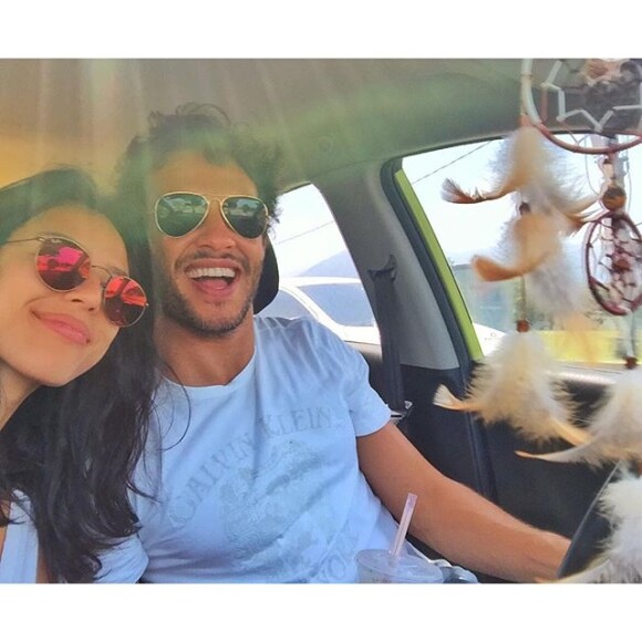 Nando Rodrigues e Yanna Lavigne em foto publicada no Instagram do ator dia 13 de novembro: 'Em ótima companhia'