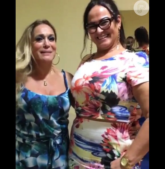 Susana Vieira e Nadine Santos, mãe de Neymar, em vídeo puplicado no Instagram de David Brazil