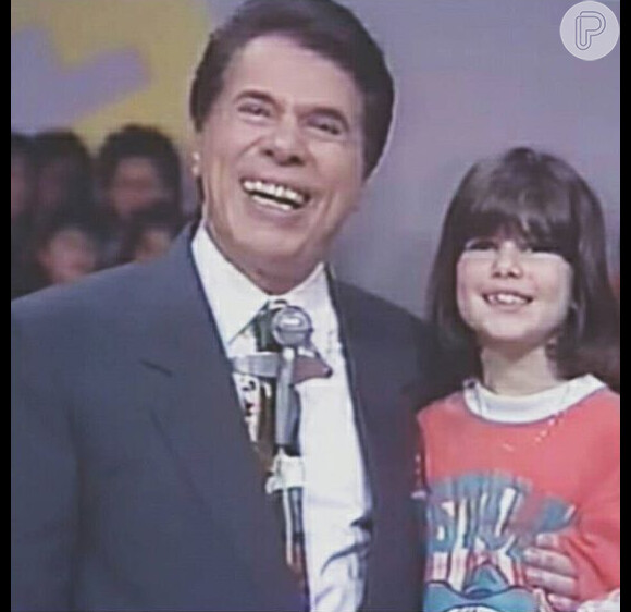 Silvio Santos e a filha caçula, Renata Abravanel, no programa 'Topa Tudo por Dinheiro'