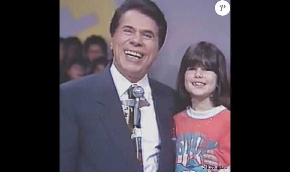 Silvio Santos e a filha caçula, Renata Abravanel, no ...