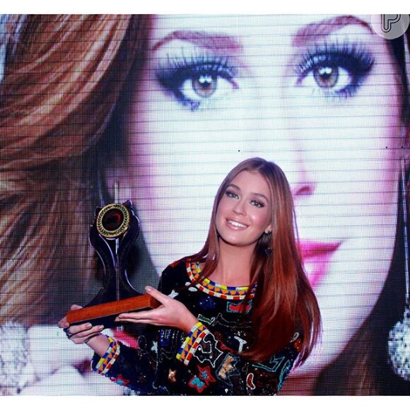 'Muito feliz com esse prêmio de melhor atriz! Sempre bom ser reconhecida e receber carinho fazendo o que você ama! Obrigada a todos que torcem por mim!', escreveu ela no Instagram