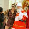 Giovanna Antonelli posa com Papai Noel