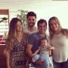 A jornalista reuniu família e amigos para abençoar seu primeiro filho com o empresário Matheus Braga
