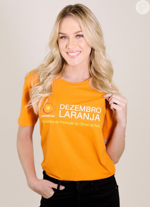 Fiorella Mattheis apoia Dezembro Laranja, campanha para a prevenção do câncer de pele
