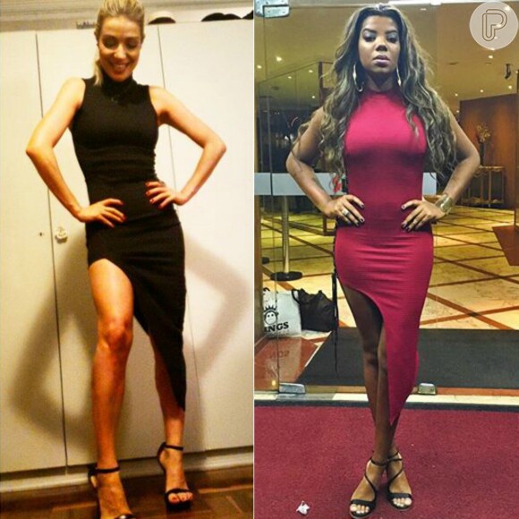 Luiza Possi postou foto no Instagram exibindo look da marca Tigresse nesta terça-feira, 08 de dezembro de 2015. A cantora Ludmilla também exibiu um modelo parecido na web e ganhou elogios