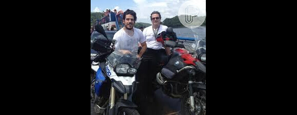 O ator pretende tirar férias com o pai após as gravações de "Sangue Bom" e viajar de moto durante 25 dias
