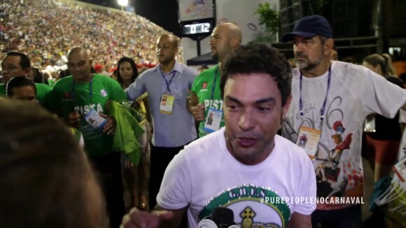 Emocionado com desfile, Zezé Di Camargo teve insônia: '2 dias sem dormir'. Vídeo