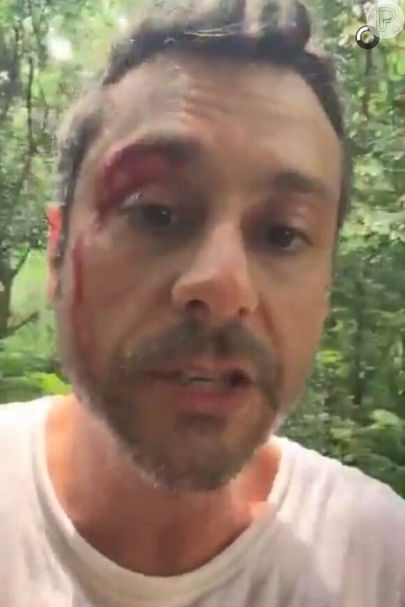 Alexandre Nero gravou vídeo durante a gravação de uma fuga de Romero